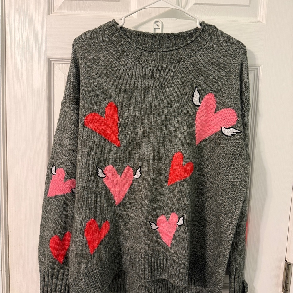 Lou & Grey Cotton Heart Sweater